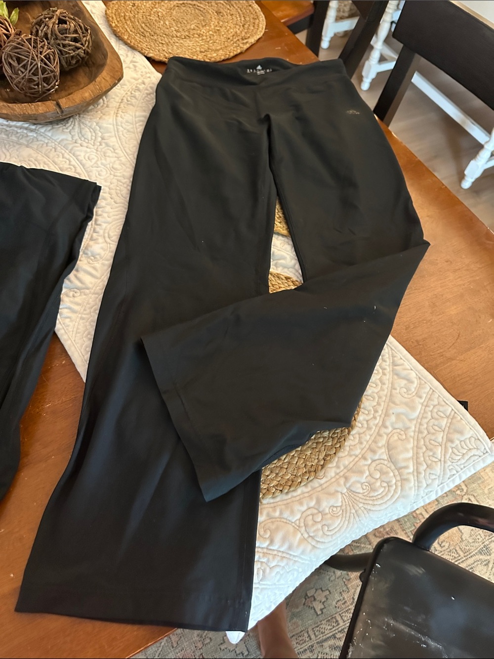 Bundle of 2 Adidas Climalite womens’ black pants, Sz M